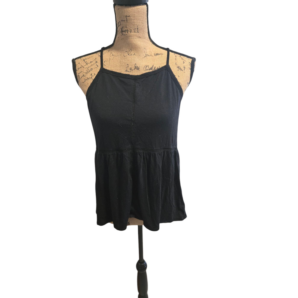 American Eagle soft and sexy tank top in black, size small